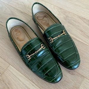 Sam Edelman Loraine Croc Leather Loafers